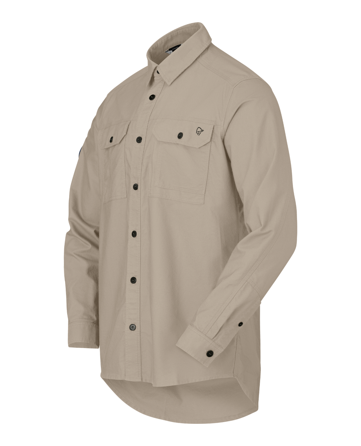 Norrøna Femund Cotton Shirt Men i färgen Winter Twig - Långärmad bomullsskjorta för herr.