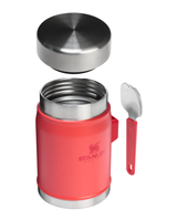 Stanley The Legendary Food Jar + Spork 0.4 L - Hot Coral - Alpingaraget
