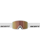 Scott Goggle Neo LS skidglasögon i vitt med Cinnamon Chrome-lins framifrån. Alpingaraget