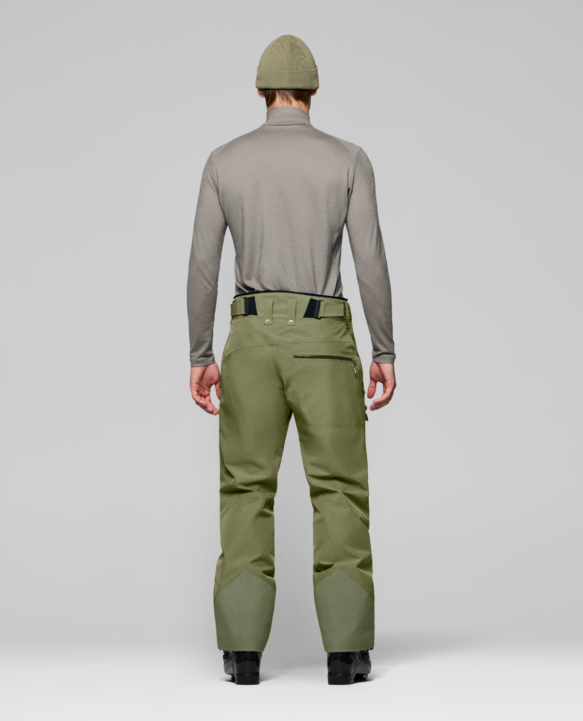 Norrøna Lofoten Gore-Tex Insulated Pants Men - Deep Lichen Green - Bakifrån