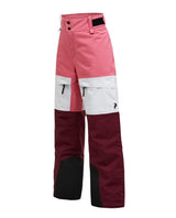 Peak Performance Gravity Insulated Pants Junior - Mountain Blush/Antarctica skidbyxor med färgstark design för unga skidåkare.