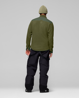 Norrøna Tamok warm3 Jacket Men i Olive Night och Deep Lichen Green - Bakifrån