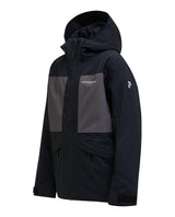 Peak Performance Gravity Insulated Jacket Junior - Svart/Motion Grey skidjacka