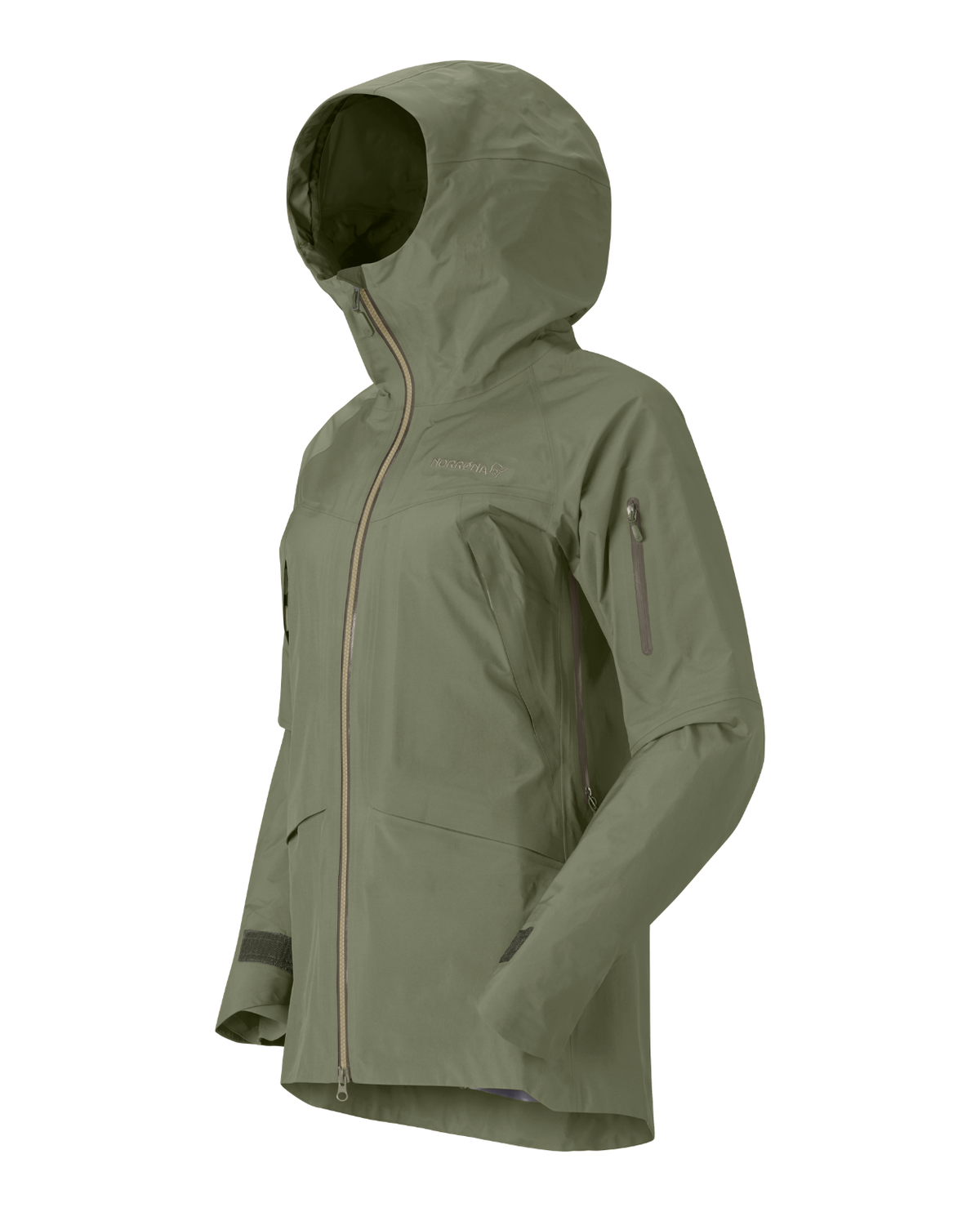 Norrøna Møre Gore-Tex Jacket Women i färgen Deep Lichen Green för dam