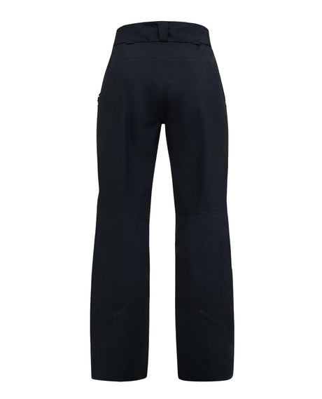 Peak Performance Alpine Gore-Tex Insulated Pants Women bakifrån i svart färg.