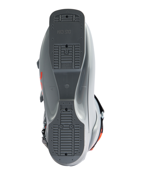 Undersidan av Rossignol Hero World Cup 90 SC alpinpjäxa som visar sulan och ISO 5355-standard.