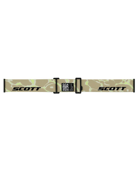 Scott Goggle Sphere OTG LS skidglasögon med beige rem och mönster i Mojave Beige.