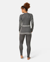 Kari Traa Smekker High Waist Pants och matchande överdel i svart merinoull sedda bakifrån.