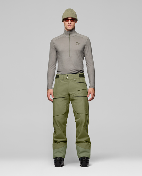 Norrøna Lofoten Gore-Tex Insulated Pants Men - Deep Lichen Green skidbyxor för herr
