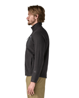 Patagonia R1 Air Jacket Men i svart färg visad från sidan på modell.