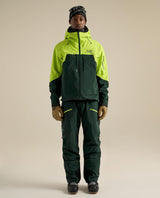 Arc'teryx Rush Bib Men - Dark Jade skidbyxor i grön färg för herr med hängslen och hög komfort