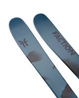 Faction Prodigy 0 26/27 - Blå allmountainskidor med Faction-logotyp och mönstrade detaljer på spetsarna.