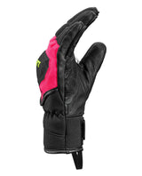 Leki WCR Pro TR Mitt Junior racetumvante i läder med rosa mesh och Trigger-system för alpina tävlingsåkare.