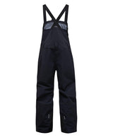 Peak Performance Edge 3L Bib Pants Women - Black sett bakifrån. Svarta skidbyxor med hängslen för dam.