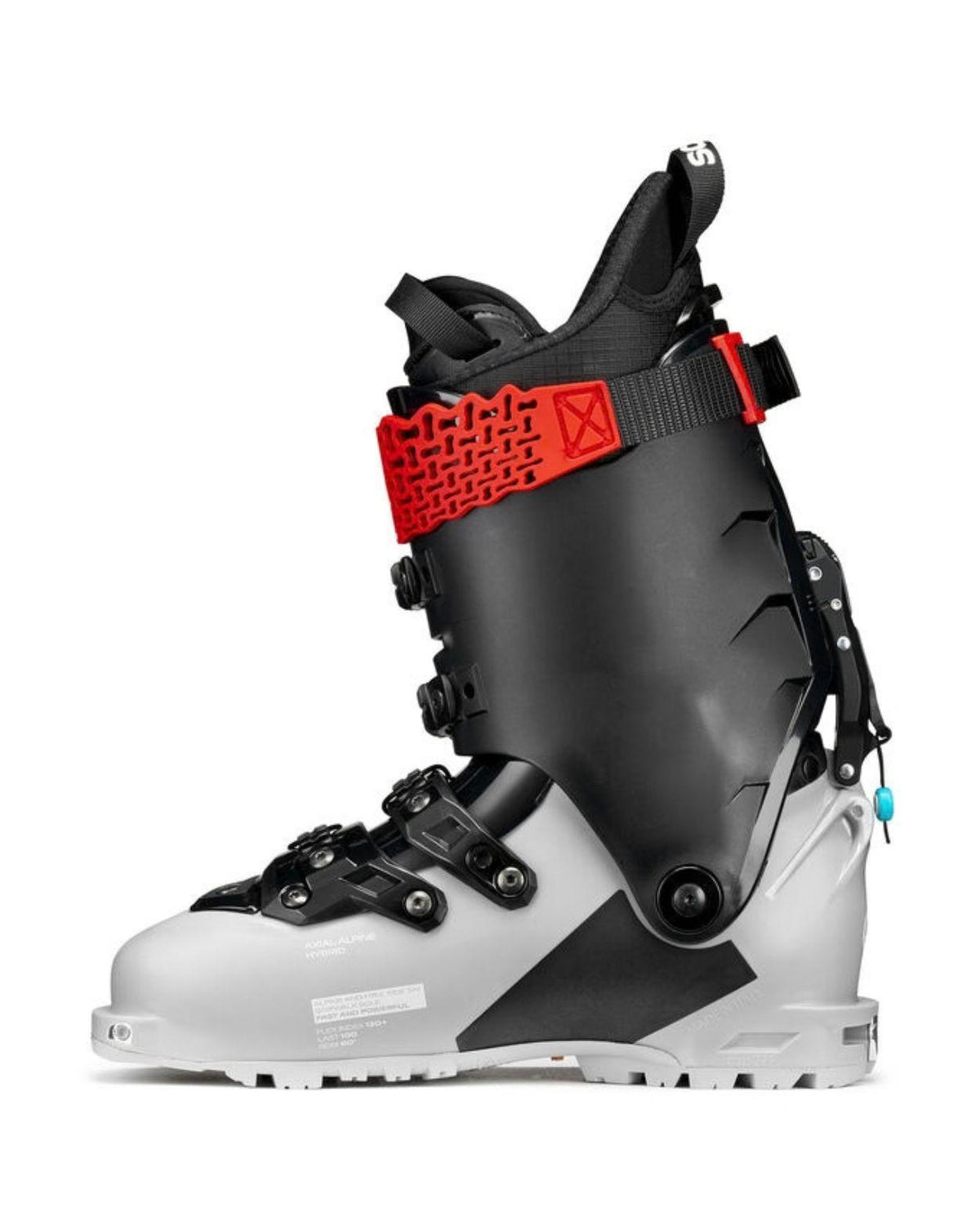 Scarpa 4-QUATTRO PRO LE grå toppturspjäxa från sidan Alpingaraget