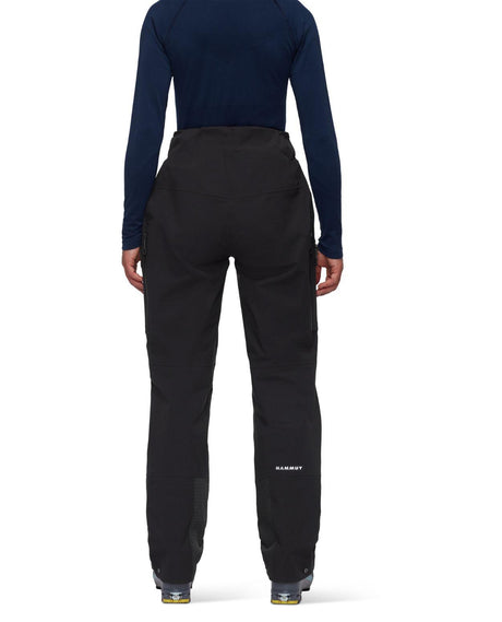 Mammut Stoney HS Pants Women - Svart skidbyxor bakifrån