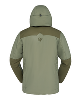 Norrøna Tamok thermo80 Zip Hood Men i färgen Olive Night/Deep Lichen Green bakifrån - Alpingaraget