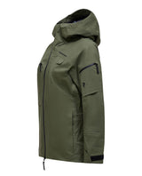 Peak Performance Alpine Gore-Tex 3L Jacket Women i färgen Pine Needle, sidoprofil.