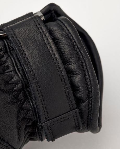 Hestra Impact Racing Sr. Mitt - Detaljbild på handledsjustering i svart getskinn