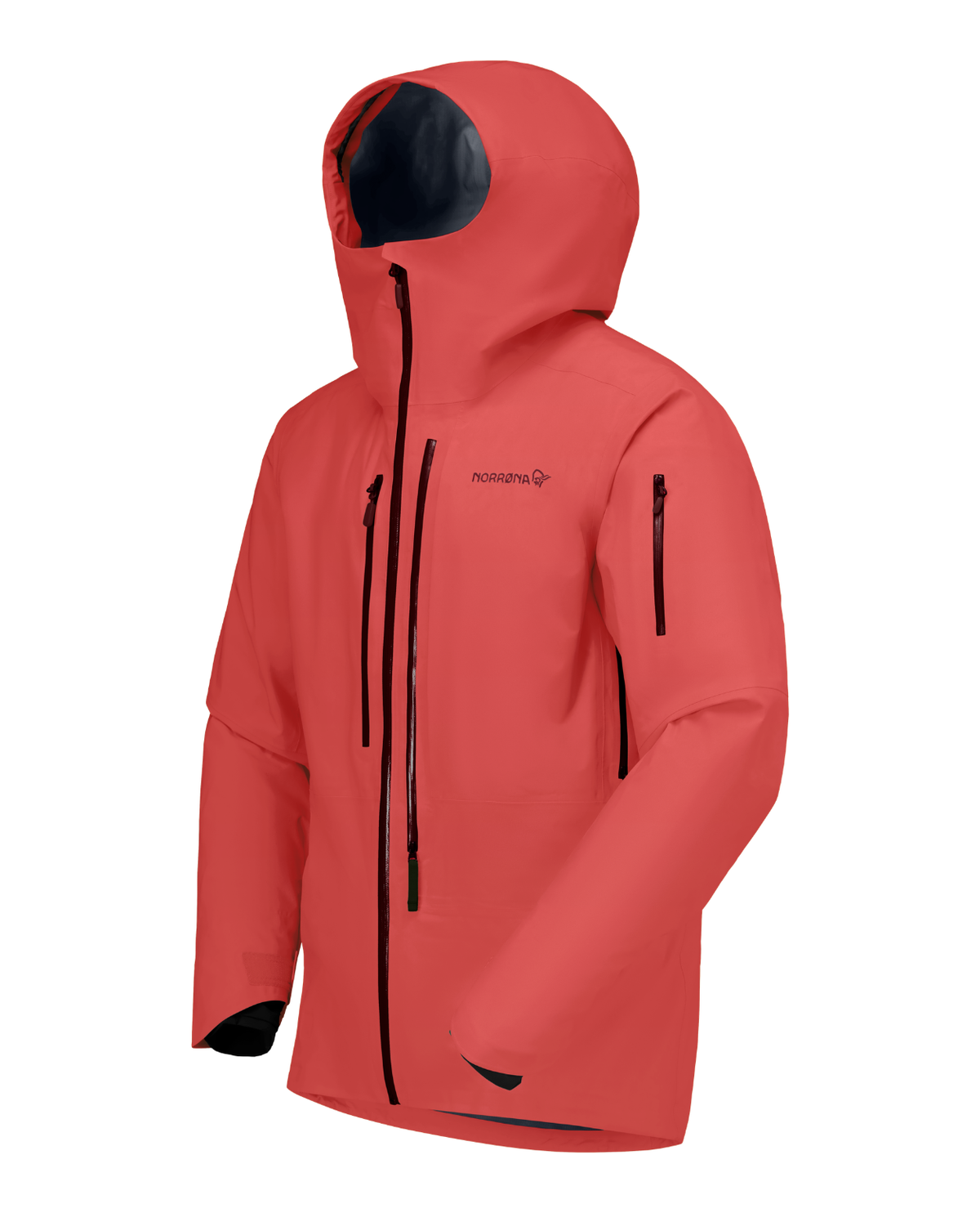 Norrøna Lofoten Gore-Tex Pro Jacket Men i färgen Baked Apple, en röd skidjacka för herr.