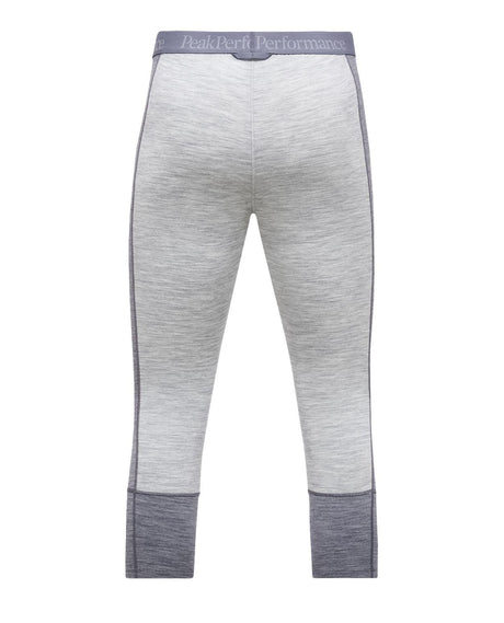 Peak Performance Magic Short John Women - Med Grey Melange/Grey Melange grått underställ för dam bakifrån