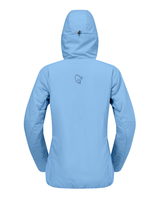 Norrøna Femund thermo60 Zip Hood Women - Allure Blå, bakifrån