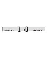 Scott Goggle Neo LS - Vit skidglasögonrem med tydlig logotyp för utförsåkning i pisten.