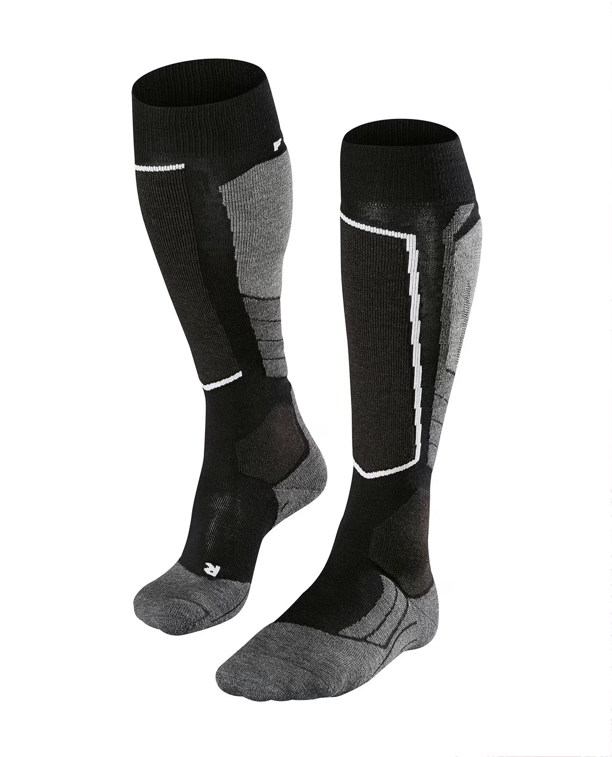 FALKE SK2 Intermediate Wool Men Skiing Knee-high socks - Black-Mix - Alpingaraget