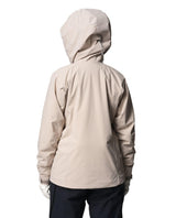 Baksida av Houdini Ride Insulated Jacket för dam i färgen sandstorm.