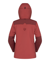 Norrøna Tamok thermo80 Zip Hood Women - Cowhide/Port baksida