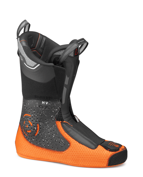 Innersko till Tecnica Mach1 HV 120 TD alpinpjäxa i svart och orange färg.