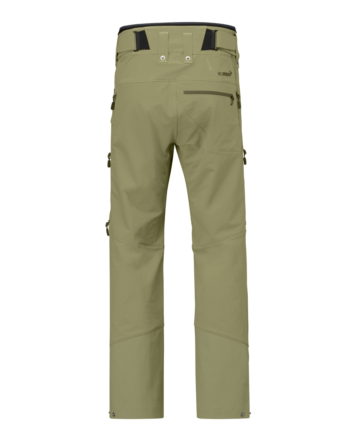 Norrøna Lofoten flex1 Pants Men - Deep Lichen Green bakifrån