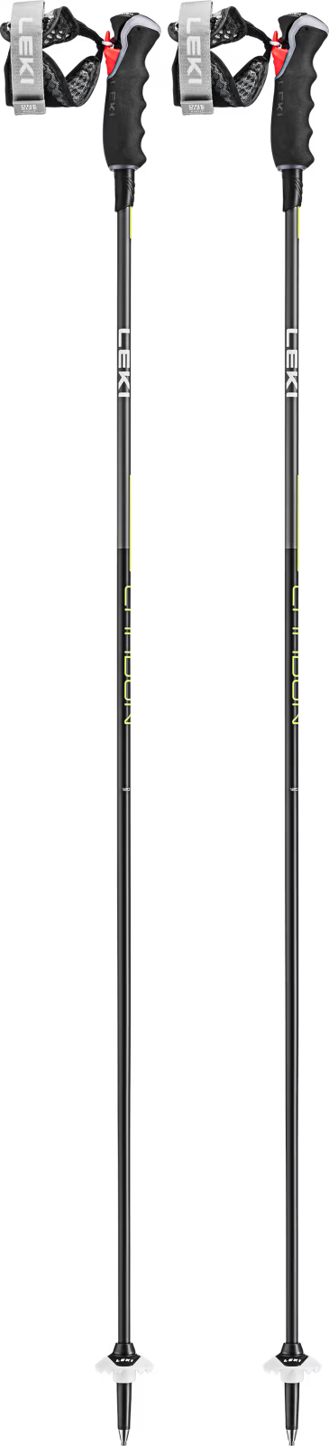 Leki Carbon 12 3D - Black / Dark Anthracite / Neon Yellow - Alpingaraget