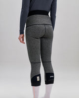 POC Layer Cut Resistant Tights Women - Uranium Black vis bakifrån med skärtåliga racekläder för dam.