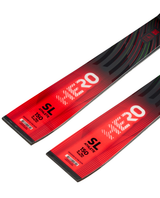 Rossignol Hero Athlete SL 150 R22 raceskidor med röd och svart design som visar skidspetsarna.