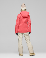 Norrøna Lofoten Gore-Tex Pro Jacket Women i färgen Deep Sea Coral bakifrån.