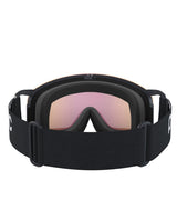 POC Nexal Mid skidoggles i svart med orange-rosa Clarity-lins och bekvämt trelagers ansiktsskum.