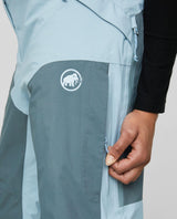 Mammut Haldigrat Gore-Tex HS Thermo Pants Women - Nebla-Strata - Detaljbild på skidbyxor
