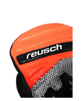 Reusch Worldcup Warrior GS Junior Mitten - Black/Silver/Fluo Red - Alpingaraget