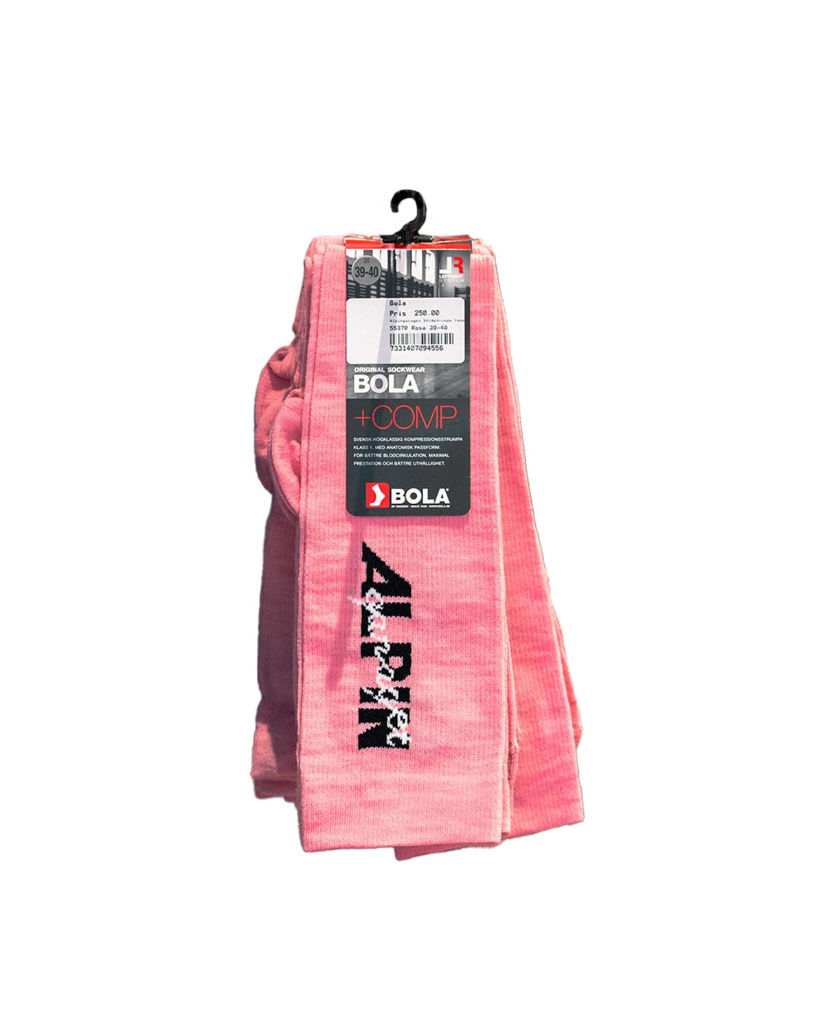 Alpingaraget Skidstrumpa Comp+ - Rosa - Alpingaraget