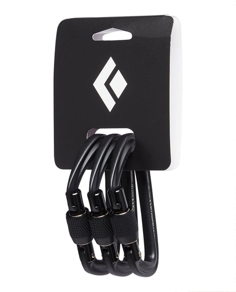 Black Diamond Hotforge Screwgate 3-pack - Black - Alpingaraget