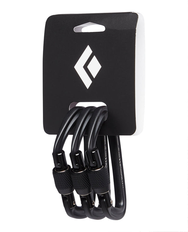 Black Diamond Hotforge Screwgate 3-pack - Black - Alpingaraget