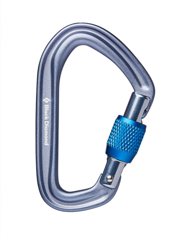 Black Diamond Hotforge Screwgate  Carabiner - Grey - Alpingaraget