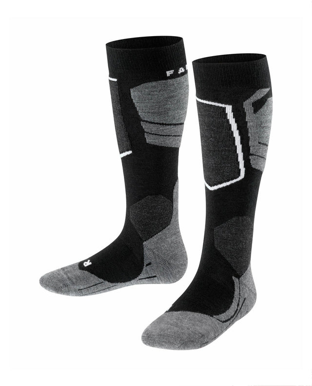 FALKE SK4 Advanced Kids Skiing Knee-high socks - Black-Mix - Alpingaraget