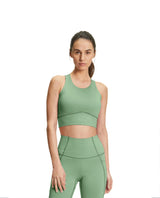 FALKE Women Core Sports Bra Racer - Quiet Green - Alpingaraget