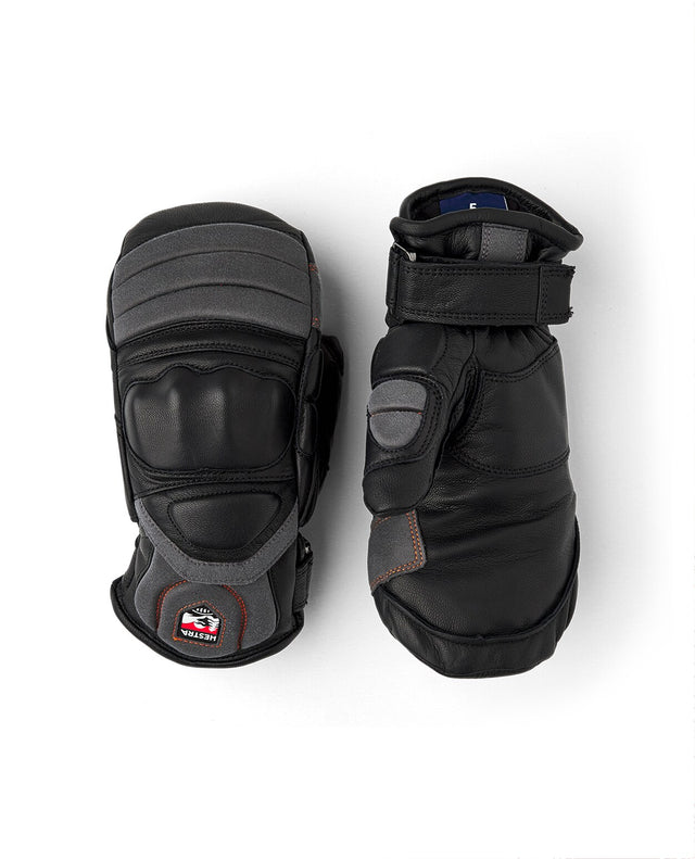 Hestra Junior Impact Racing Mitt - Black Flame Red - Alpingaraget