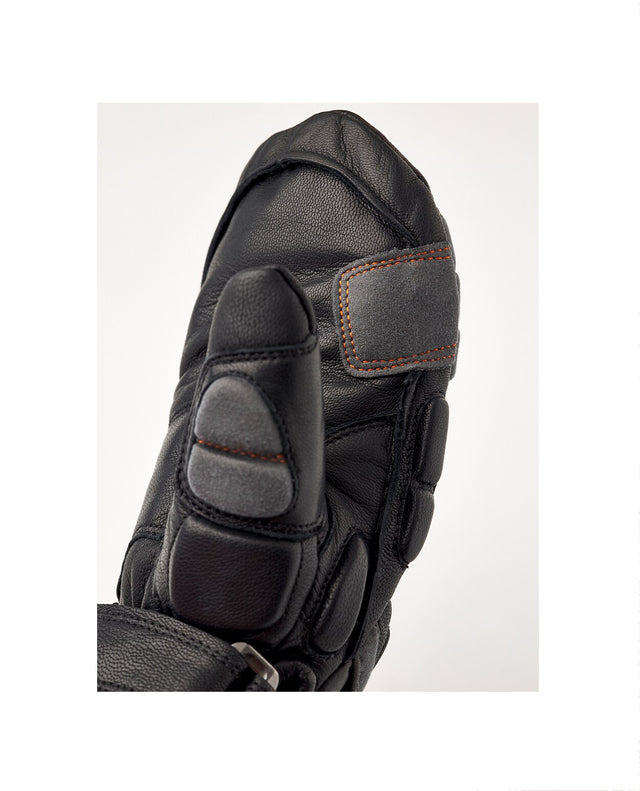 Hestra Junior Impact Racing Mitt - Black Flame Red - Alpingaraget