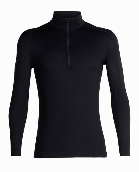 Icebreaker Men Merino 200 Oasis LS Half Zip - Black - Alpingaraget