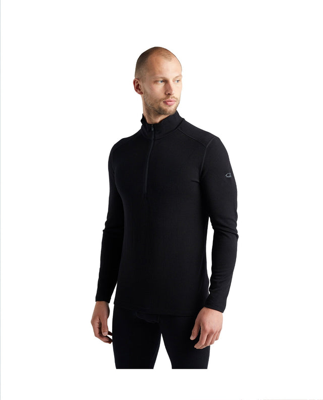 Icebreaker Men Merino 260 Tech LS Half Zip - Black - Alpingaraget