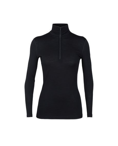 Icebreaker W 200 Oasis LS Half Zip - Black - Alpingaraget